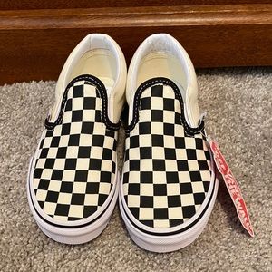 NEW Black/white checkered VANS